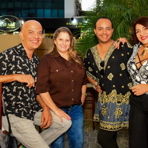Roberto Pires, Daniele Coni, Val Carvalho e Dina Rachid