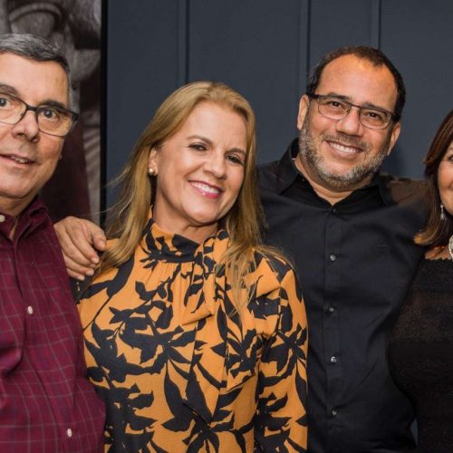 Luis Machado, Ivane e Marcos Barbosa e Livia Machado