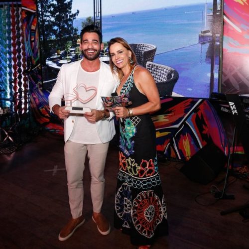 Marlon Gama e a arquiteta Denise Zuba