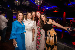 Regina Weckerle, Vania, Rita Barros, Jussara Amorim e Geisa Braga