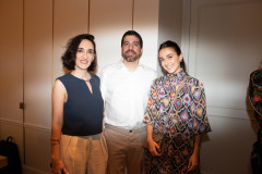 Maria Prata, Alexandre Biancamano e Carolina Najm
