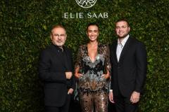 Elie Saab, Silvia Braz e Elie Saab Jr.