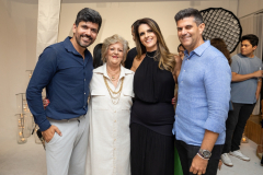 Ana e Guilherme Challoub entre Alexandre Huang e Lhais Brugni