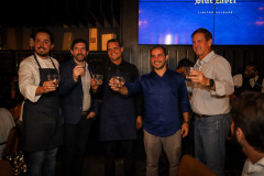 Chef Rapha Sepúlveda, Nicola Pietroluongo,, Mixologista Abel Moreira, Guga Lessa e Christina Dunce