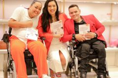 Fabiana Borges, Adriana Manta e Tiago Silva