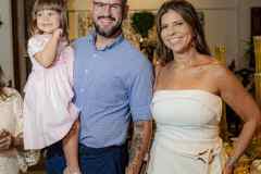 Maitê Ferraz, Lucas Ferraz (Kiolo) e Renata Barreto