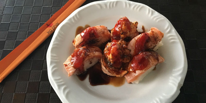 Sushi Salmão Massaricado