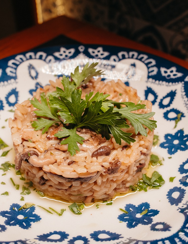 Arroz de cogumelos