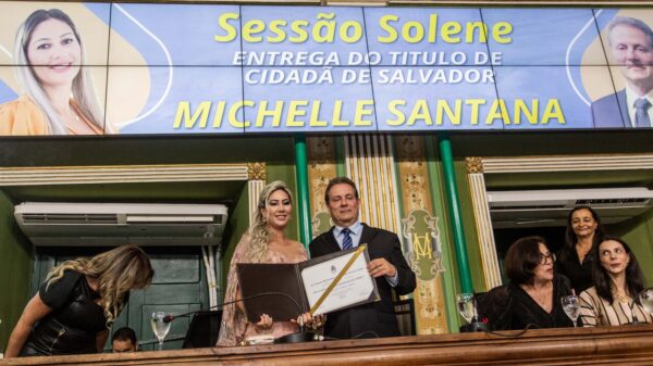 Michelle Santana e Maurício Trindade
