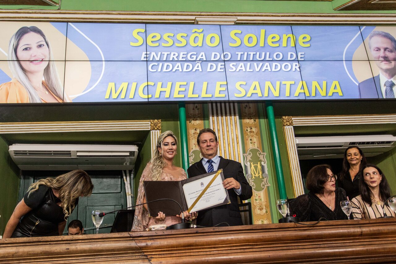 Michelle Santana e Maurício Trindade