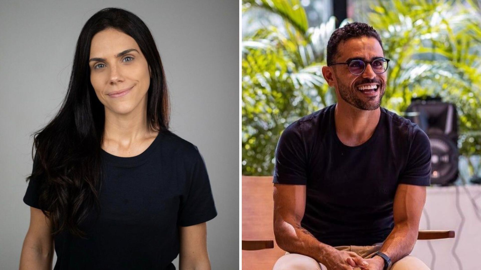 A médica triatleta Clara Carvalho e o educador físico e nutricionista Jonathan Merlo