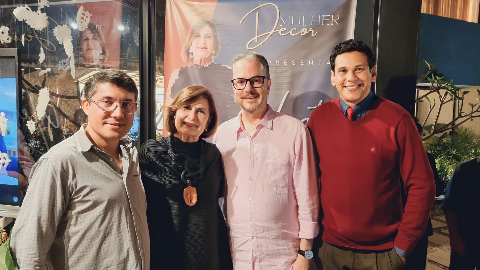 Diretor do projeto, Marcus Maia, Celeste Leão, Carlos Amorim e o roteirista Pablo Rodrigo