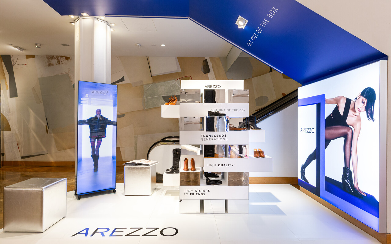 Loja da Arezzo na Macy’s de Nova York, localizada na famosa Herald Square,