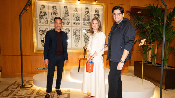 Alexandre Birman, Lissa Carmona e Guilherme Kfouri