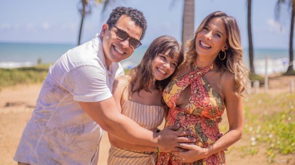 Adelmo Casé, Bella, filha de Adelmo, e Clarissa - Foto | Lucas Lins
