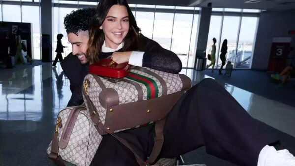 Kendall Jenner e Bad Bunny campanha Gucci - Reprodução