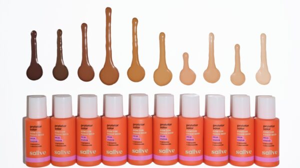 Protetor solar Sallve com cor - Divulgação