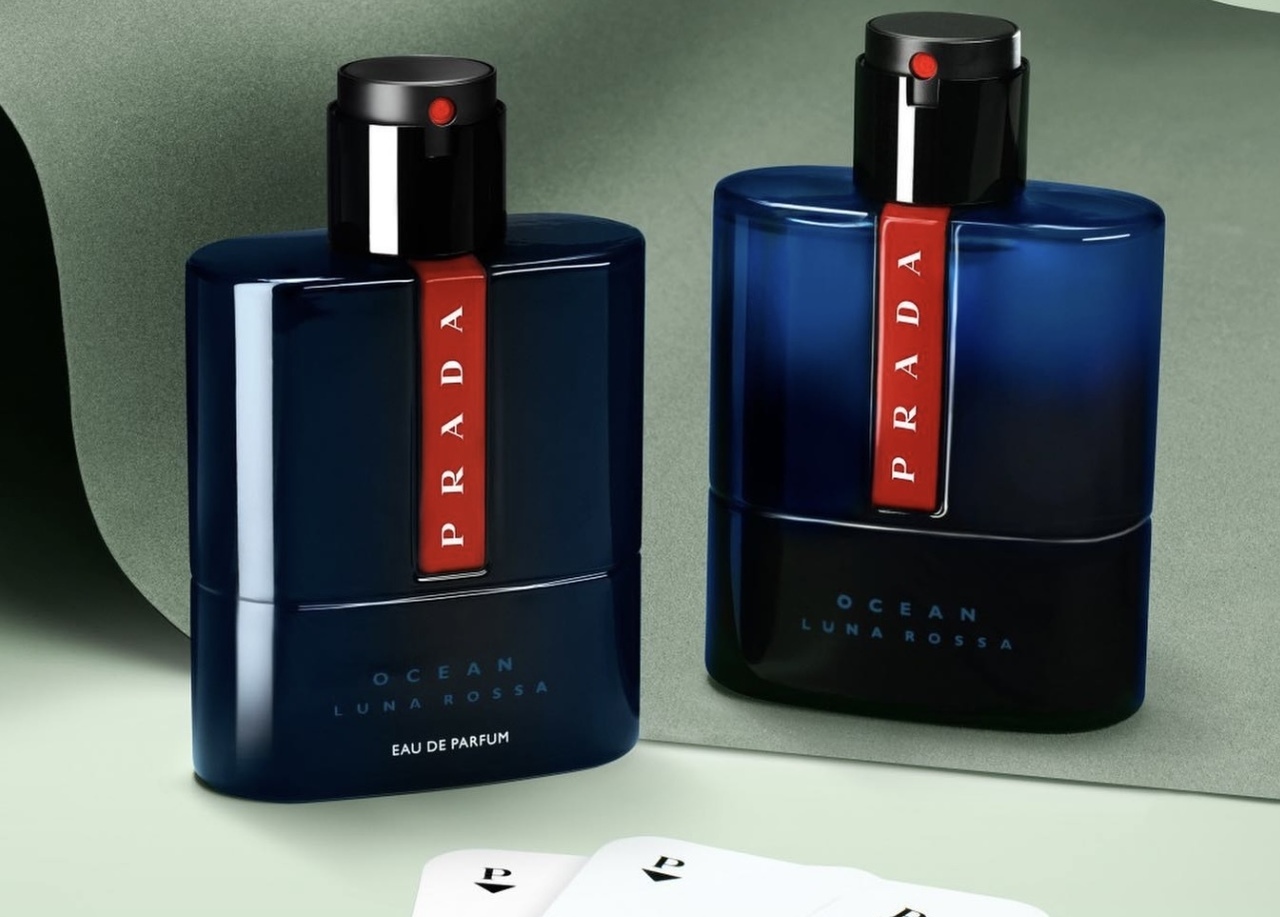 Prada Luna Rossa OCEAN Eau de Parfum - Crédito Reprodução Instagram @pradabeauty