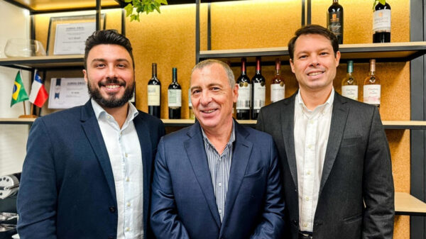 Pietro Capuzzi, Mauricio Cordero e Aloisio Miranda, da Concha Y Toro Brasil - Foto | Divulgação
