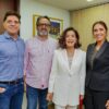 Diretores da Enashopp, Alexandre Manzalli, Edison Rezende e Mirela Cubilhas com Glória Kalil - Foto | Divulgação
