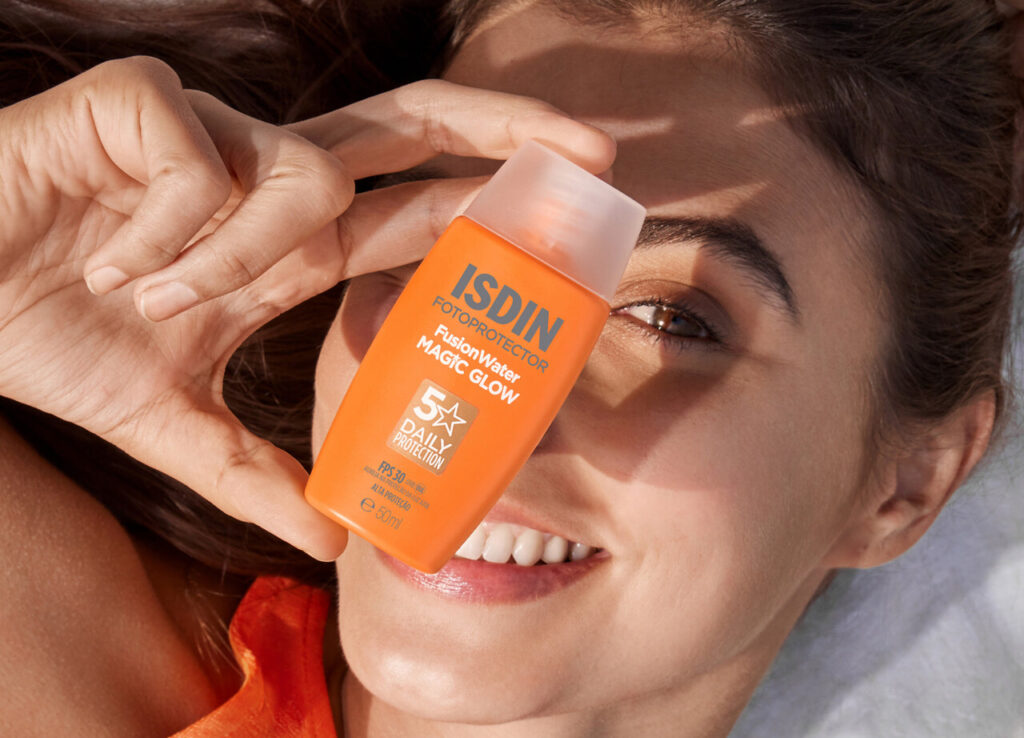 SDIN protetor solar Fusion Water Magic Glow - Divulgação
